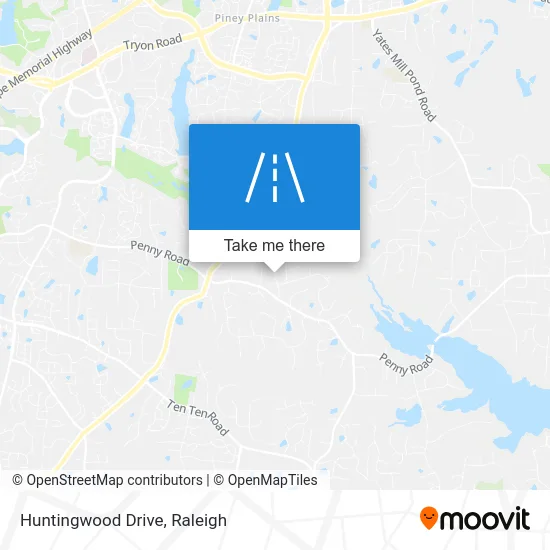 Huntingwood Drive map