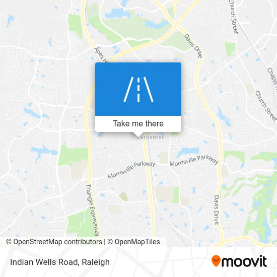 Indian Wells Road map
