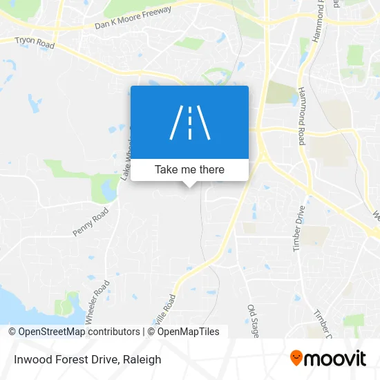 Inwood Forest Drive map