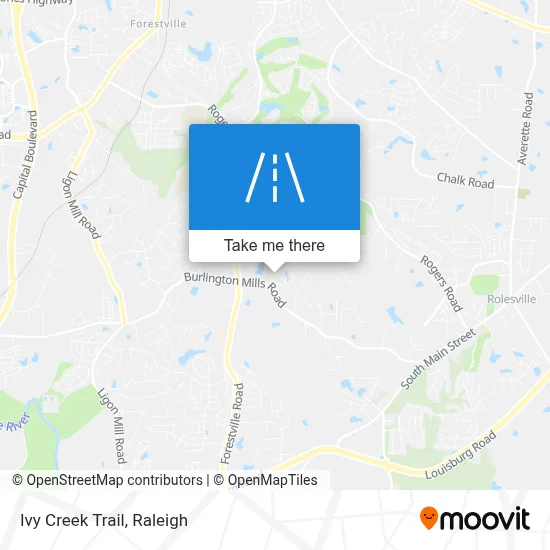 Ivy Creek Trail map
