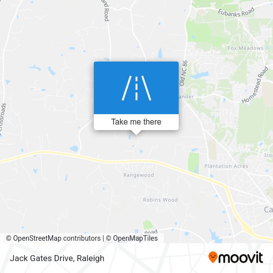 Mapa de Jack Gates Drive