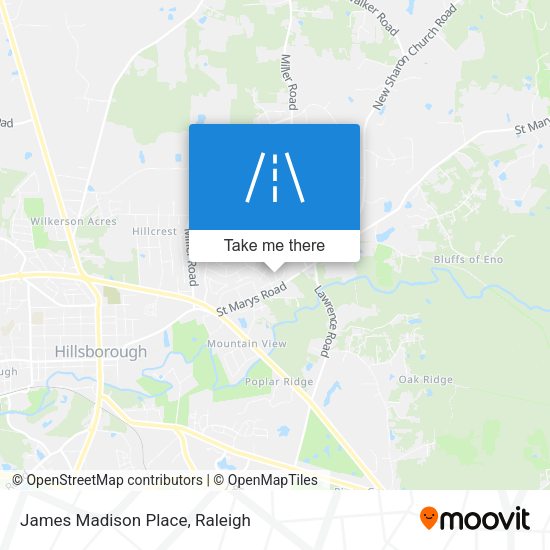 Mapa de James Madison Place