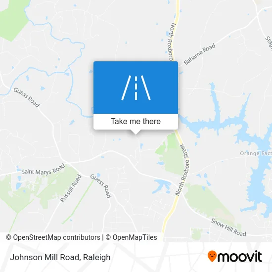 Johnson Mill Road map