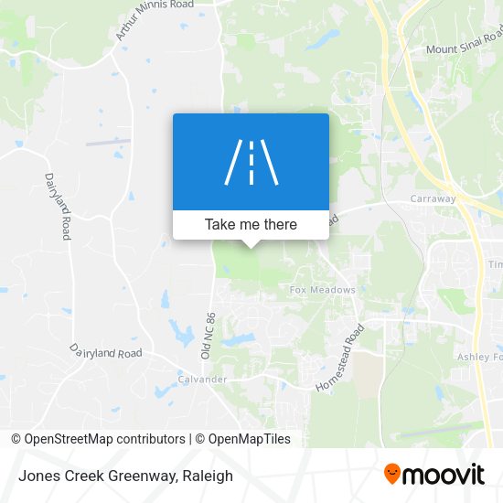 Jones Creek Greenway map