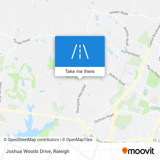 Joshua Woods Drive map