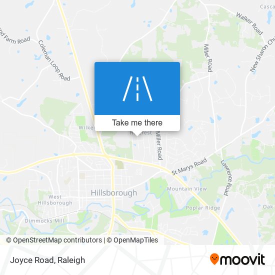 Mapa de Joyce Road