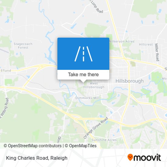 Mapa de King Charles Road