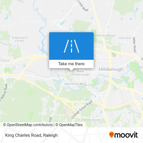 King Charles Road map