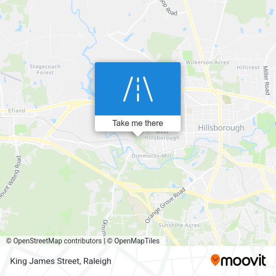 Mapa de King James Street