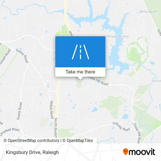 Kingsbury Drive map