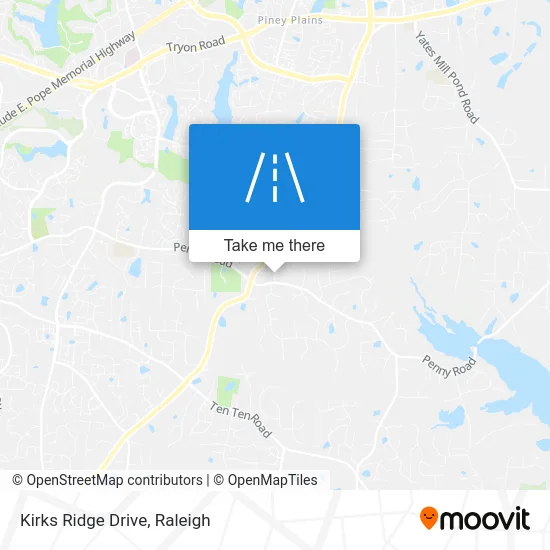 Kirks Ridge Drive map