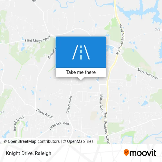 Knight Drive map