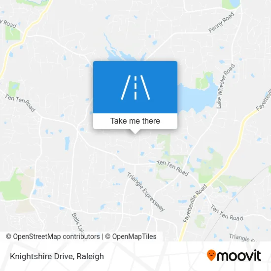 Knightshire Drive map