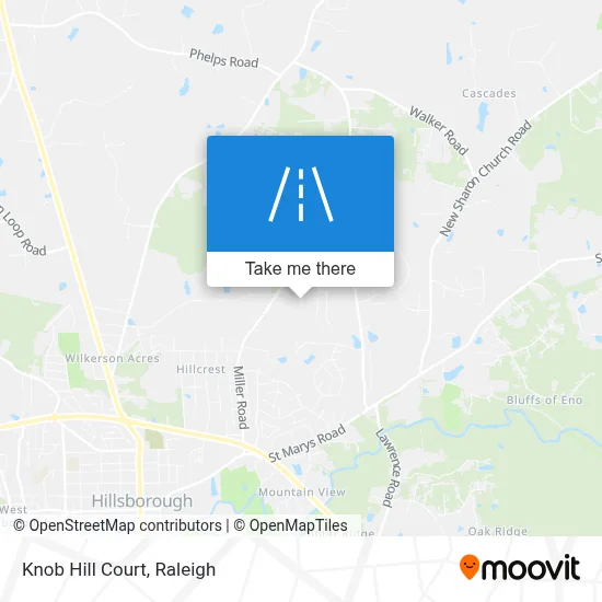 Knob Hill Court map