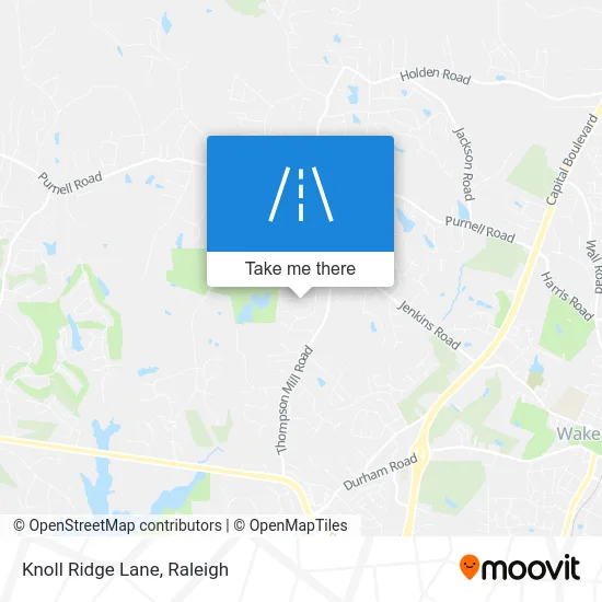 Knoll Ridge Lane map
