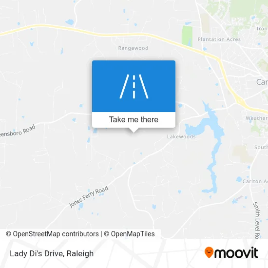 Lady Di's Drive map