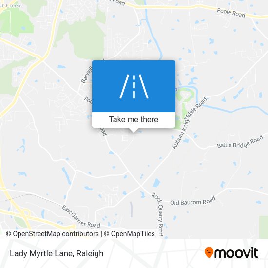 Lady Myrtle Lane map