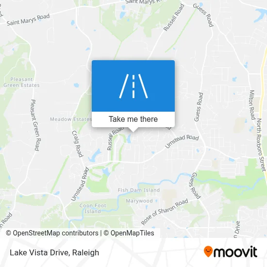 Lake Vista Drive map