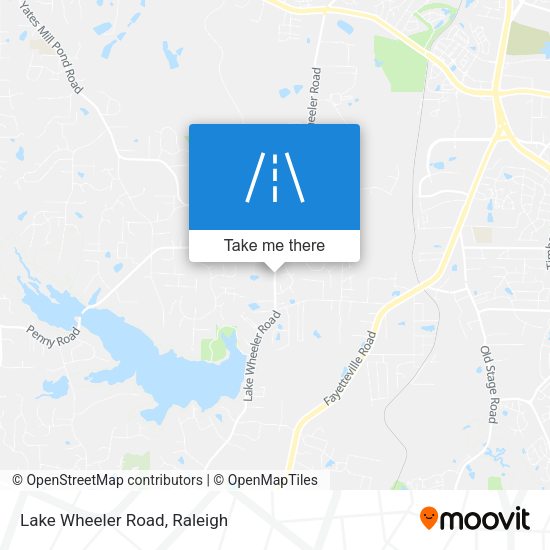 Lake Wheeler Road map