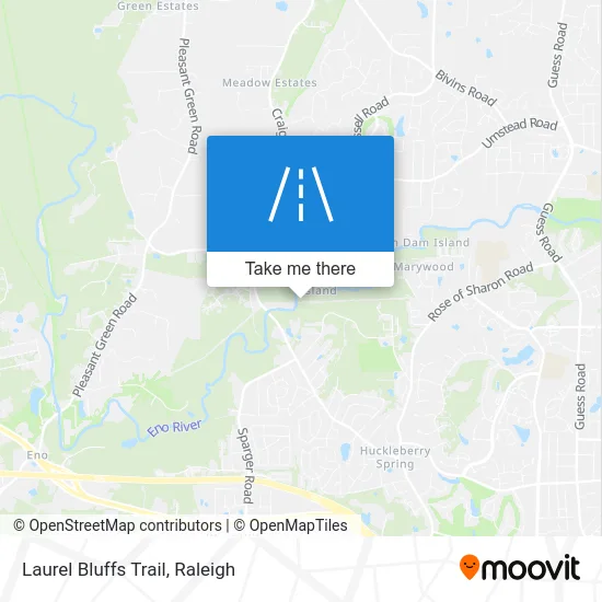 Laurel Bluffs Trail map