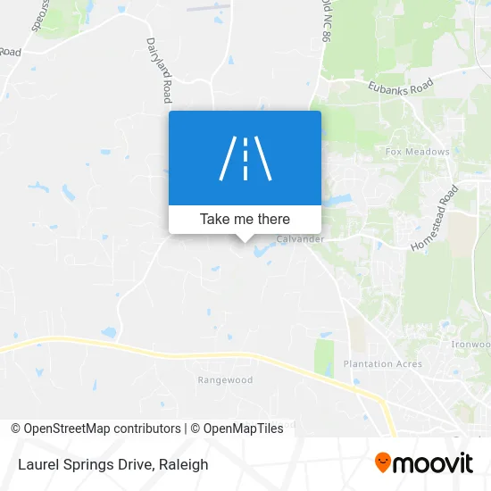 Laurel Springs Drive map