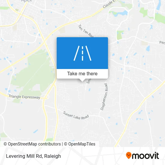 Levering Mill Rd map