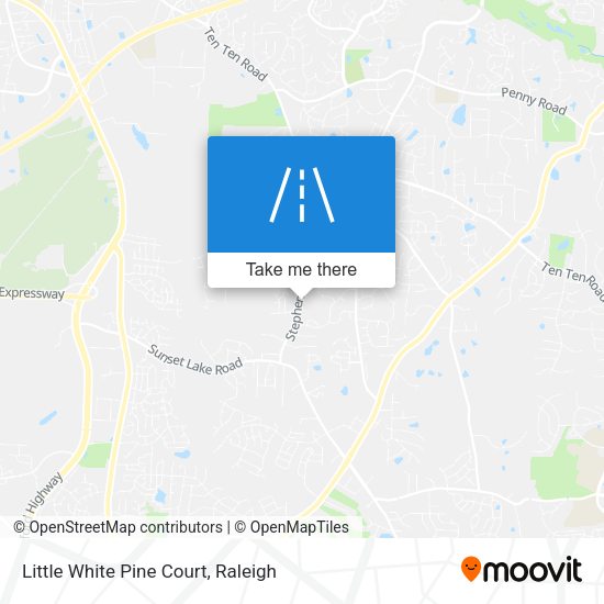 Little White Pine Court map