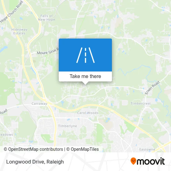 Longwood Drive map
