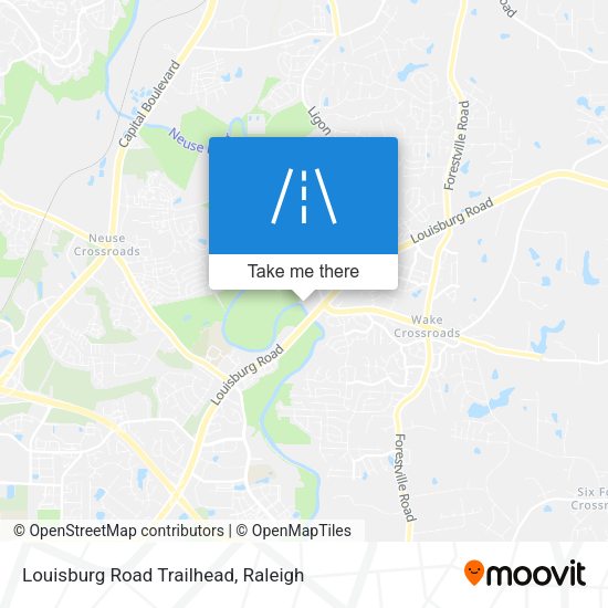 Louisburg Road Trailhead map