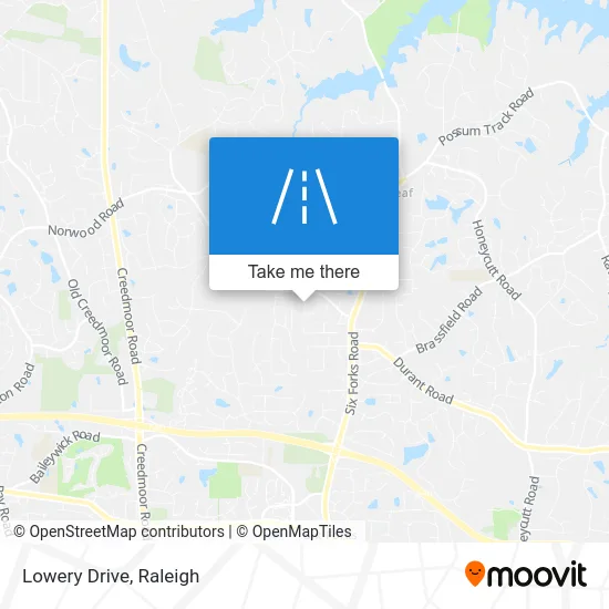 Lowery Drive map