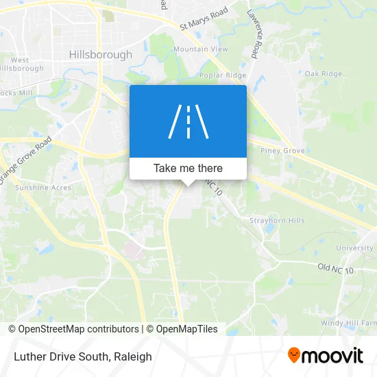 Luther Drive South map