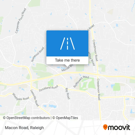 Macon Road map