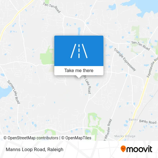 Manns Loop Road map
