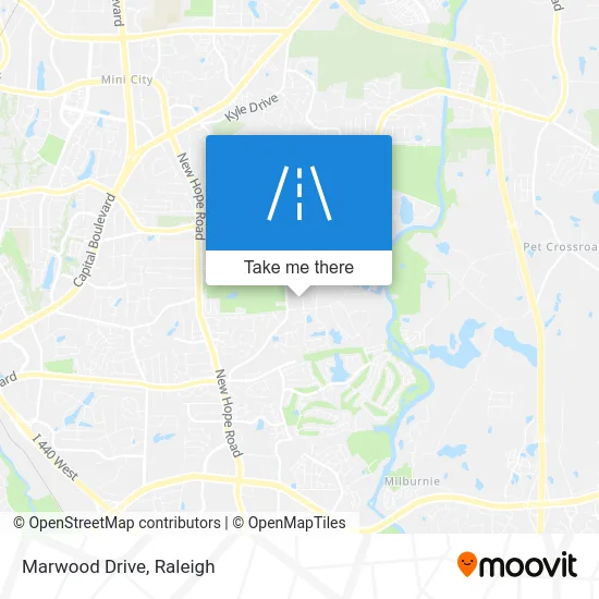 Marwood Drive map