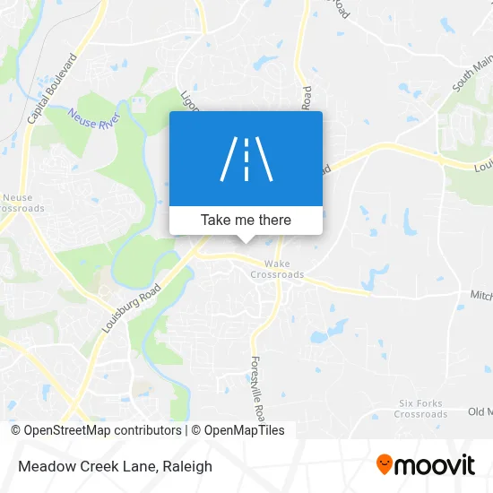 Meadow Creek Lane map