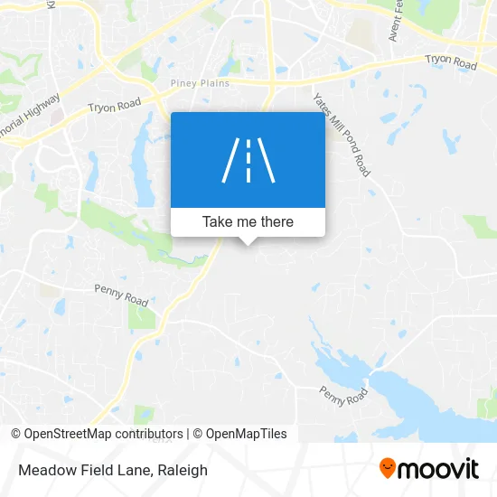 Meadow Field Lane map