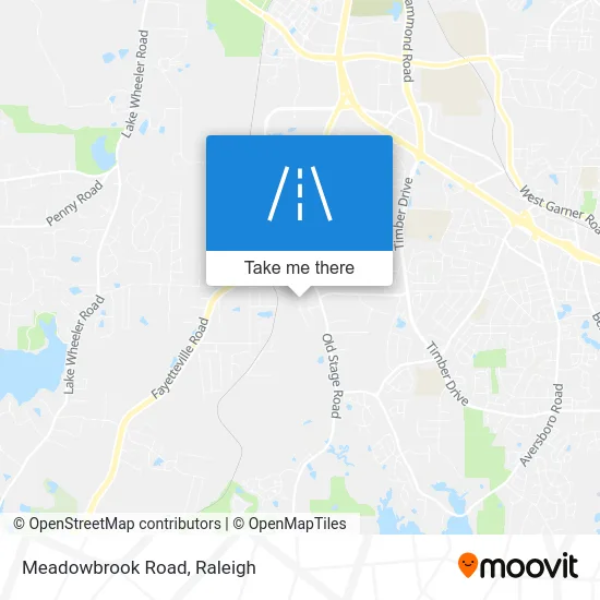 Meadowbrook Road map