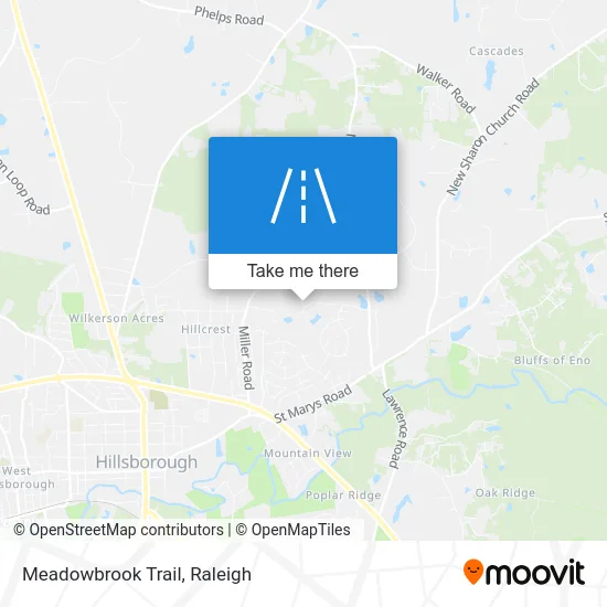 Meadowbrook Trail map