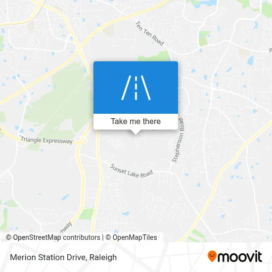 Merion Station Drive map