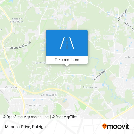 Mimosa Drive map