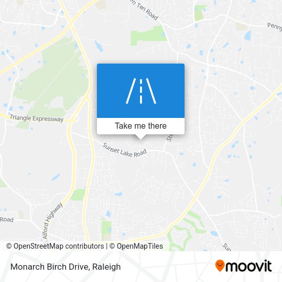 Monarch Birch Drive map