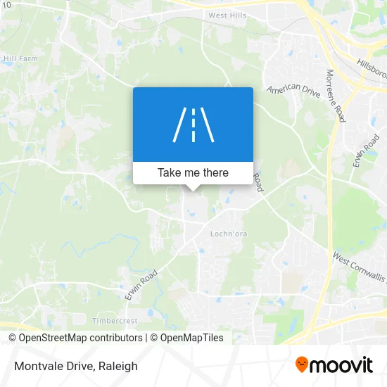 Montvale Drive map