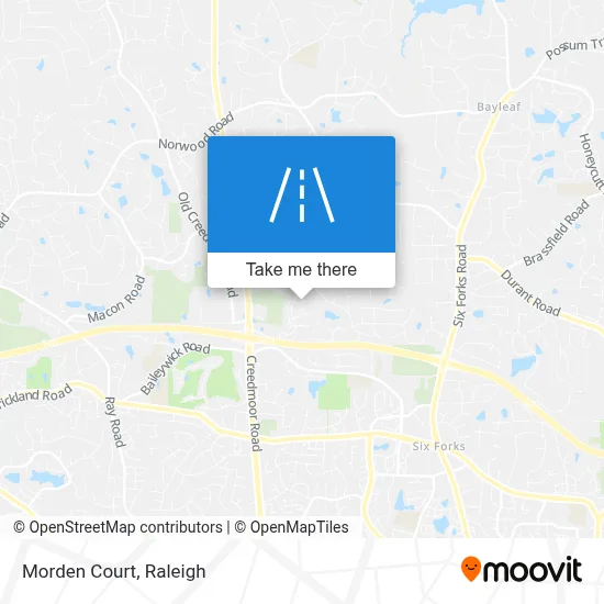 Morden Court map
