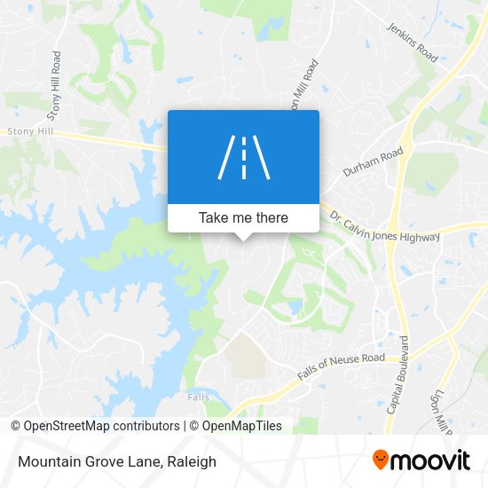 Mountain Grove Lane map