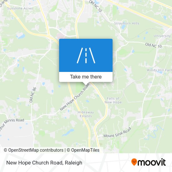 Mapa de New Hope Church Road