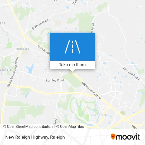New Raleigh Highway map