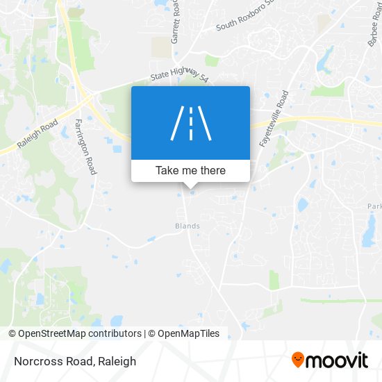 Norcross Road map