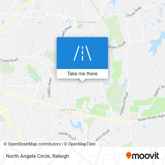 North Angela Circle map