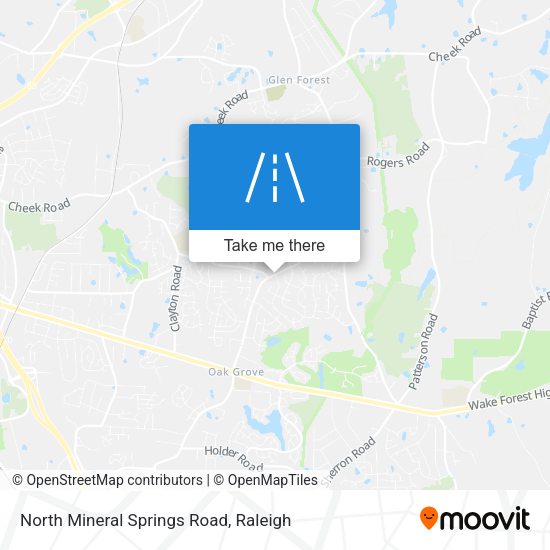 Mapa de North Mineral Springs Road