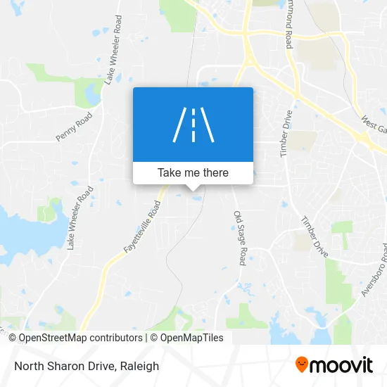 North Sharon Drive map